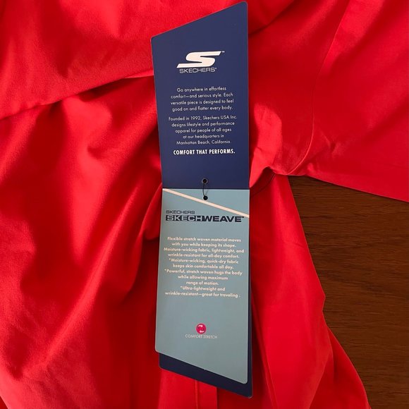 Skechers Explore Bomber Jacket in Red - Picture 7 of 12